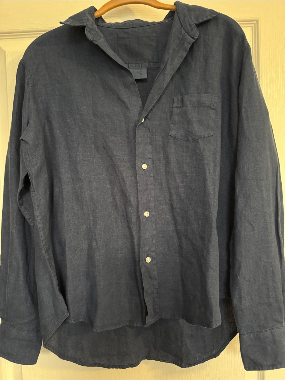 Frank & Eileen- Eileen Navy Linen Shirt